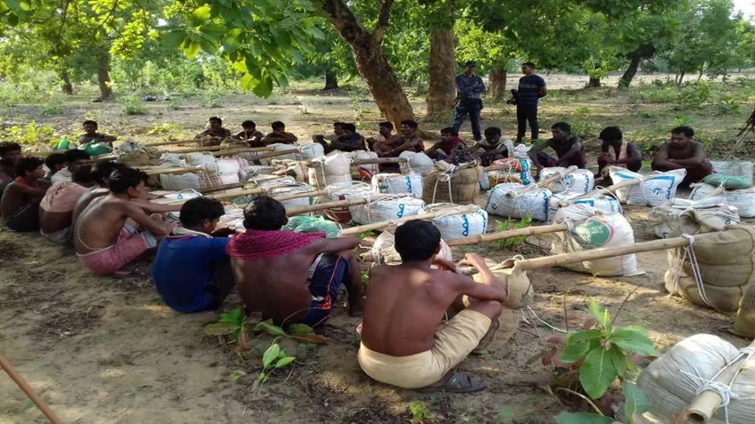 Huge cache of contraband seized, 28 detained