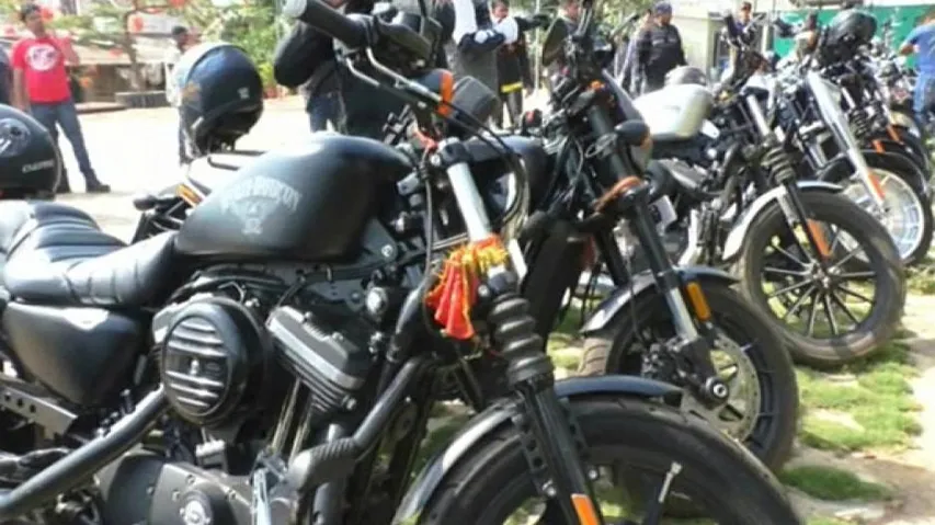 Harleys rally for road safety in Jajpur