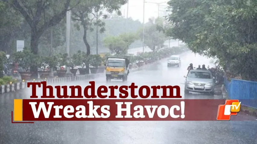 Heavy Rainfall, Gusty Wind Batter Bhubaneswar & Cuttack