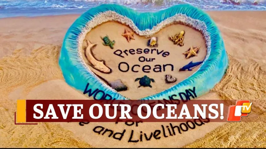 World Ocean Day Special: Sand Sculpture Highlights Importance Of Saving Our Oceans