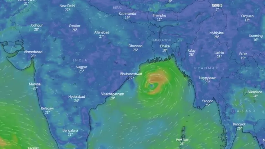 Cyclone Gulab Forms Over Bay of Bengal