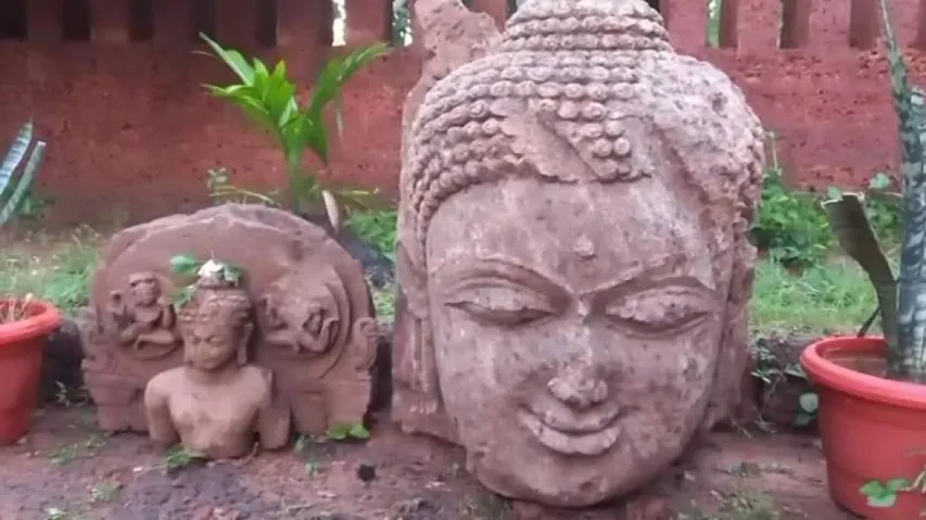 8th Century Buddha Idols Found From Baitarani River Bed In Odisha