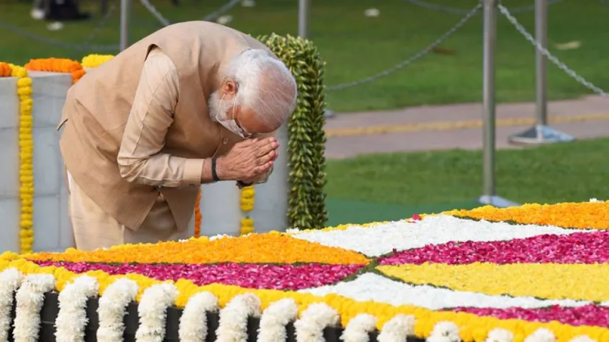 PM Modi Pays Tributes To Gandhi, Shastri On Their Birth Anniversaries