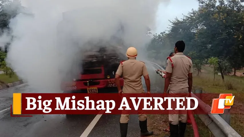 Truck Catches Fire