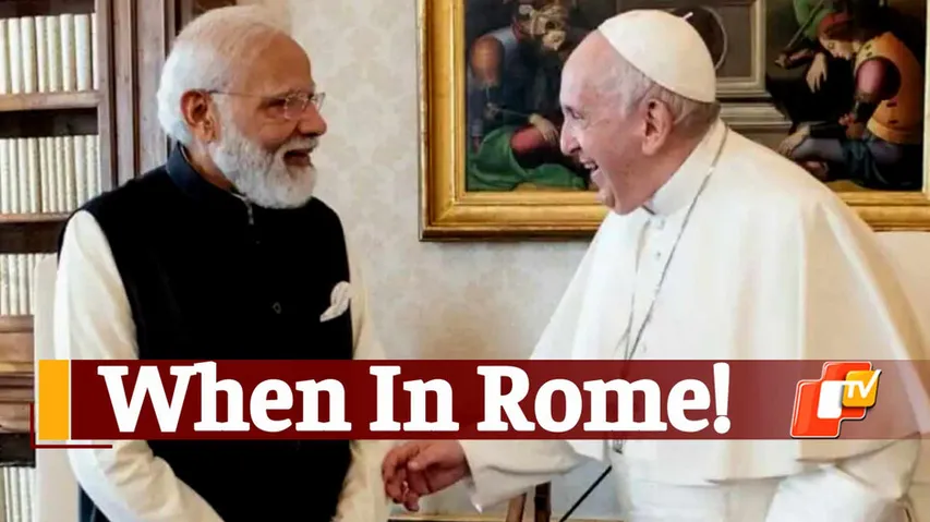 PM Modi Meets Pope Francis In Rome