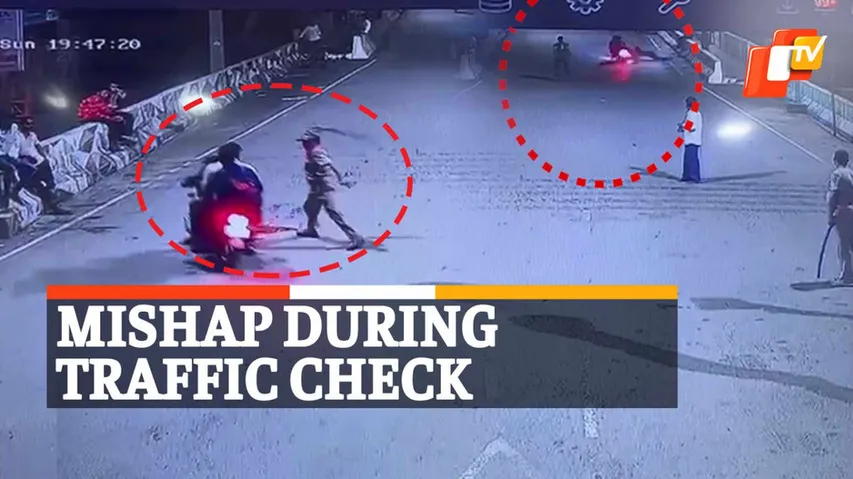 Bike accident, Helmet Checking, Traffic Norms, CCTV Footages
