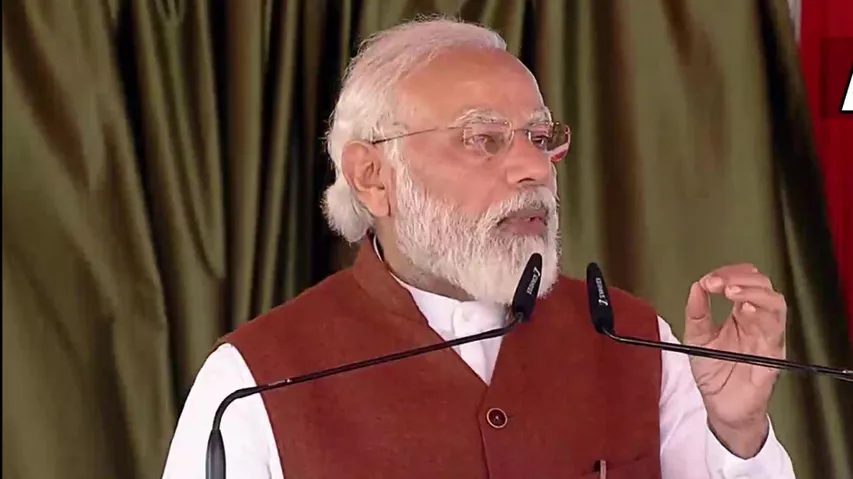 PM Modi Inaugurates Saryu Canal Project In UP's Balrampur