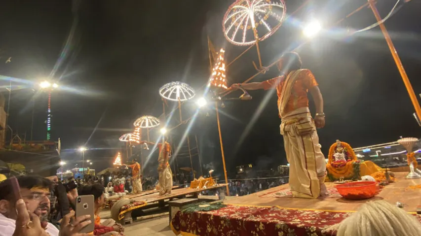 Ganga Aarti At Dashashwamedh Ghat