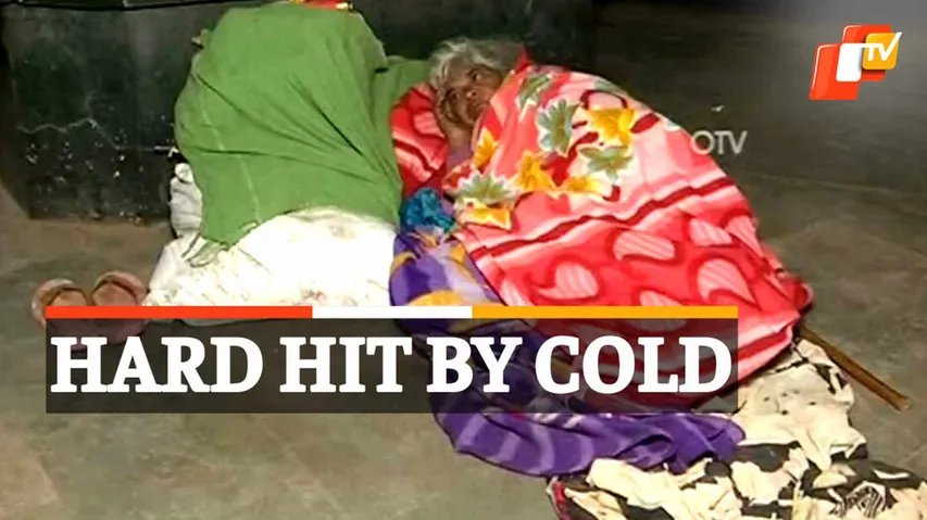Homeless suffer cold