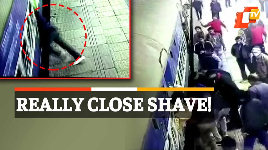 Man Slips From Moving Train