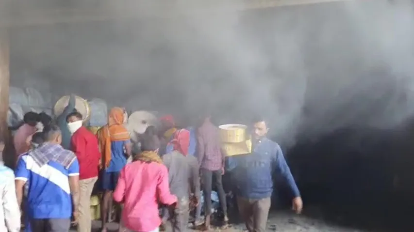Fire At Gutkha Manufacturing Unit