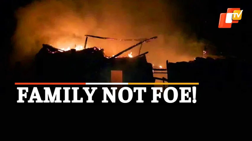 Fire, Drunkard, Man Burns Own House, Dhenkanal