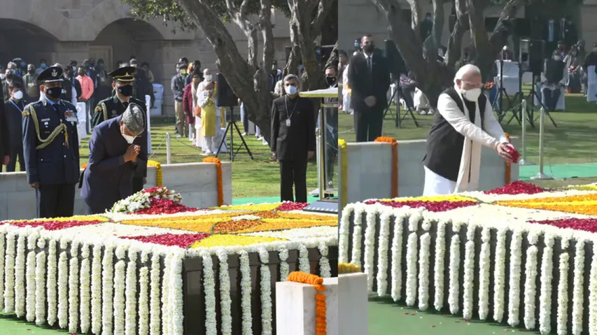 Prez Kovind, PM Modi Pay Floral Tributes To Mahatma Gandhi At Rajghat