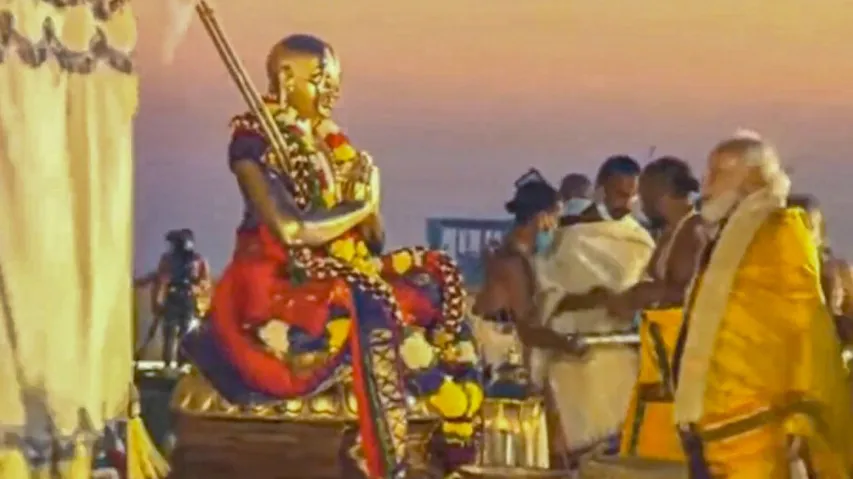 PM Modi Unveils 216-Feet Tall Statue Of Equality In Hyderabad