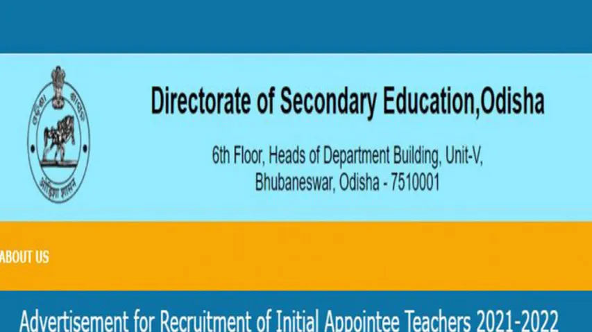 DSE Odisha Releases Exam Schedule For Initial Appointee Teacher Recruitment 2022, Details Here