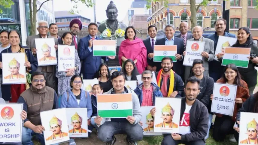 Indian High Commissioner to the UK pays tribute to B R Ambedkar and Lord Basaveshwara in London