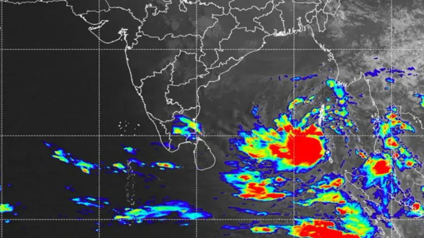 Cyclone Asani Latest Satellite Image 
