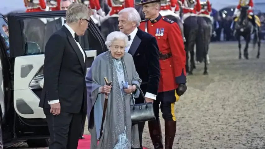 Britain's Queen attends first Platinum Jubilee event