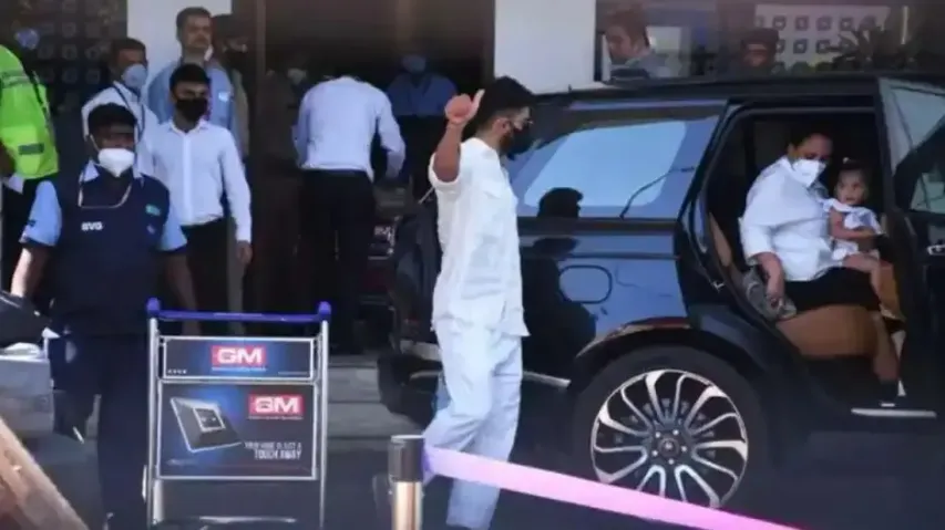 Virat Kohli returns with Anushka Sharma from vacation, Vamika looks adorably