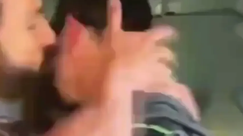Ranveer kissing Bear Grylls