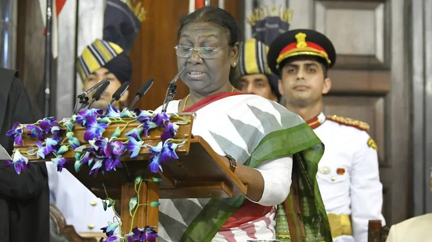 President Draupadi Murmu wears Badhikumbha saree for swearing-in ceremony; read to know about it