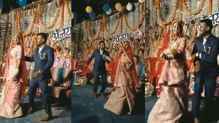 Bride and Groom Dancing