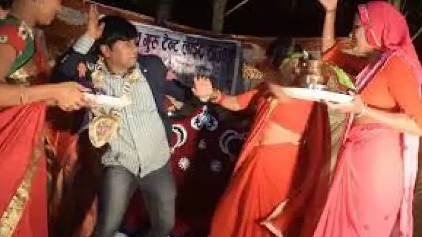 Groom Slapping Bride