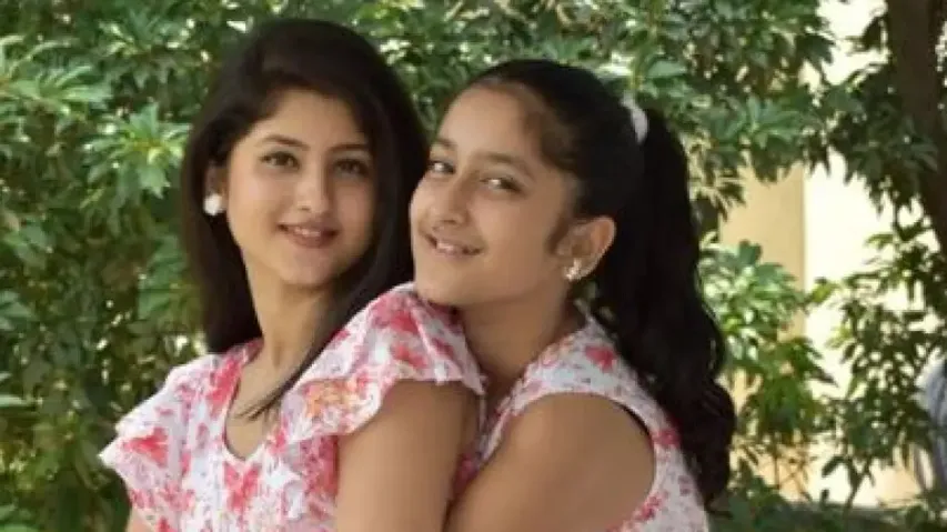 Ollywood diva Sivani with her little sis
