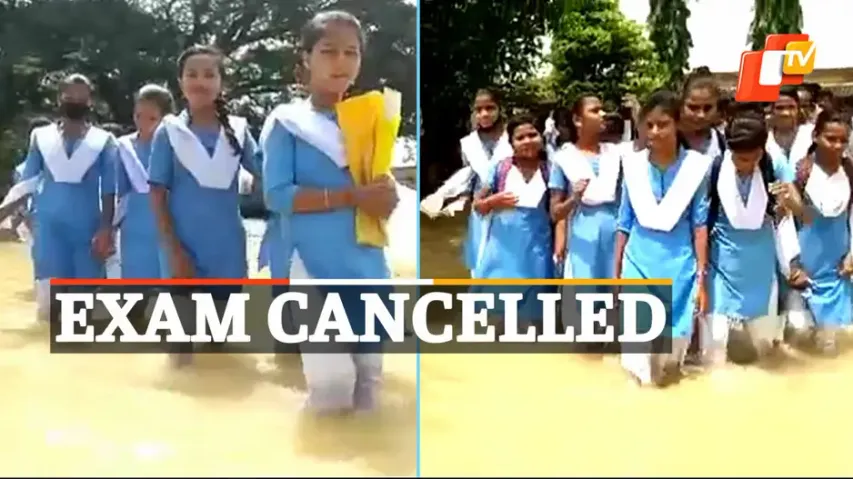 Kasimpur, ExamCancelled, KneeDeep, Bhadrak, OTVNews