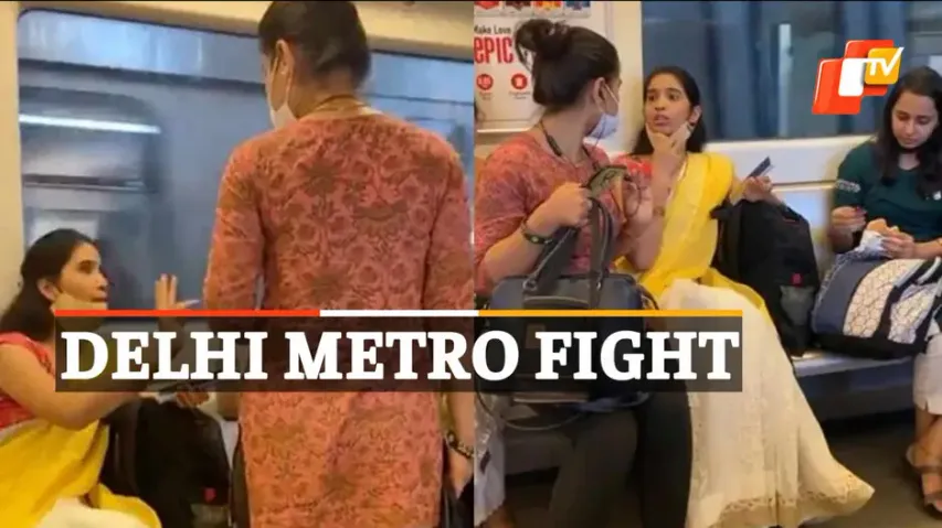 Viral Video, Delhi, Delhi Metro, Women Fighting, OTVNews