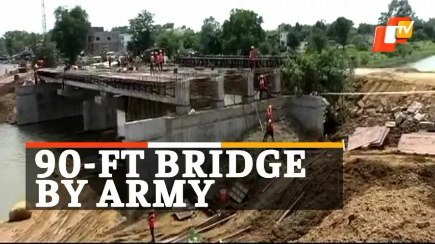Bailey Bridge, Indian Army Construction, Sukhtawa River, Madhya Pradesh, OTV News