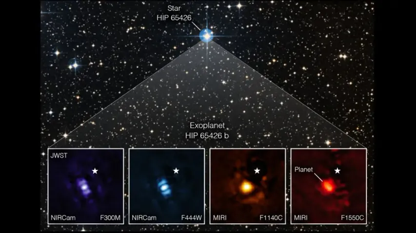NASA's Webb captures 1st direct image of distant exoplanet.