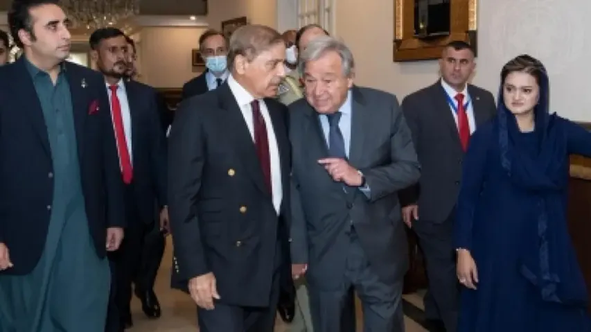 Guterres calls for massive int'l support for flood-hit Pakistan