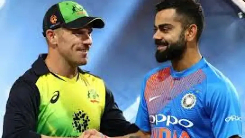 Aaron Finch and Vriat Kohli