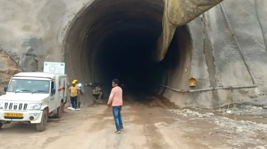 Under Construction Railway Tunnel In Koraput