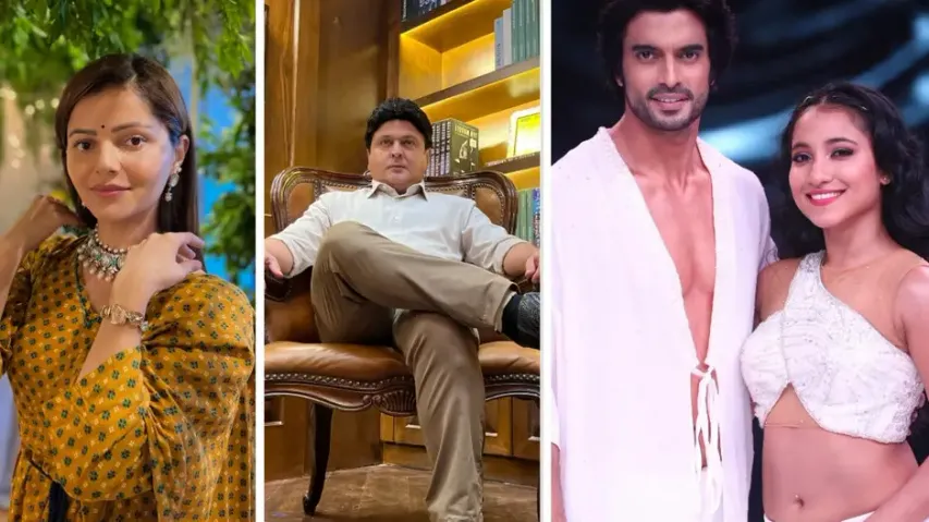 Rubina Dilaik, Ali Asgar, Gashmeer Mahajan with choreographer Romsha