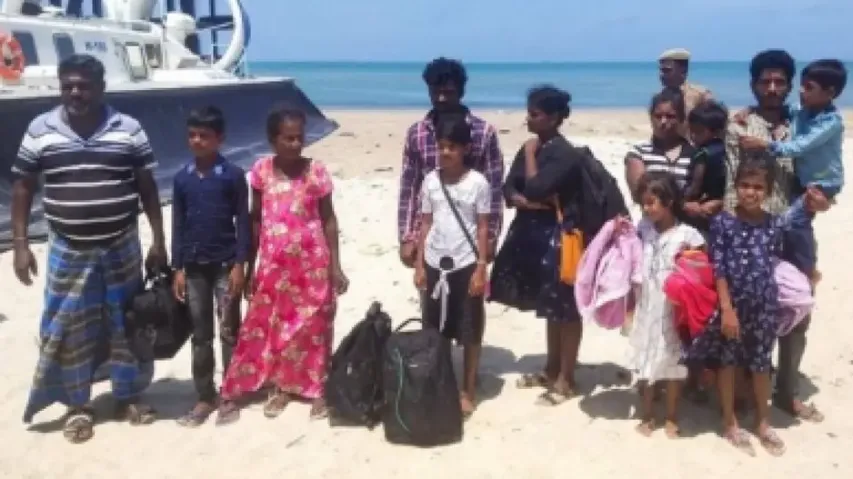 12 more Sri Lankan refugees arrive at Rameswaram