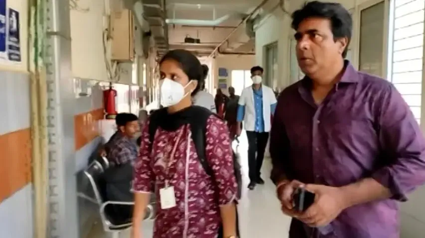 Actor Babushaan discharged from hospital; wife Trupti takes him home
