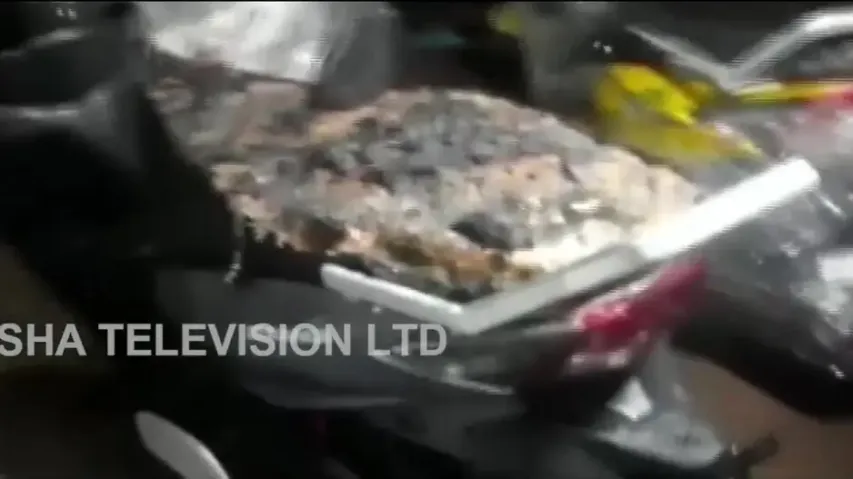 Massive fire breaks out at electric scooty service centre in Bhubaneswar