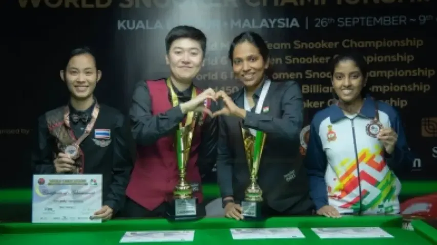 Indian girls win silver and bronze at World Women 6Red Snooker 2022