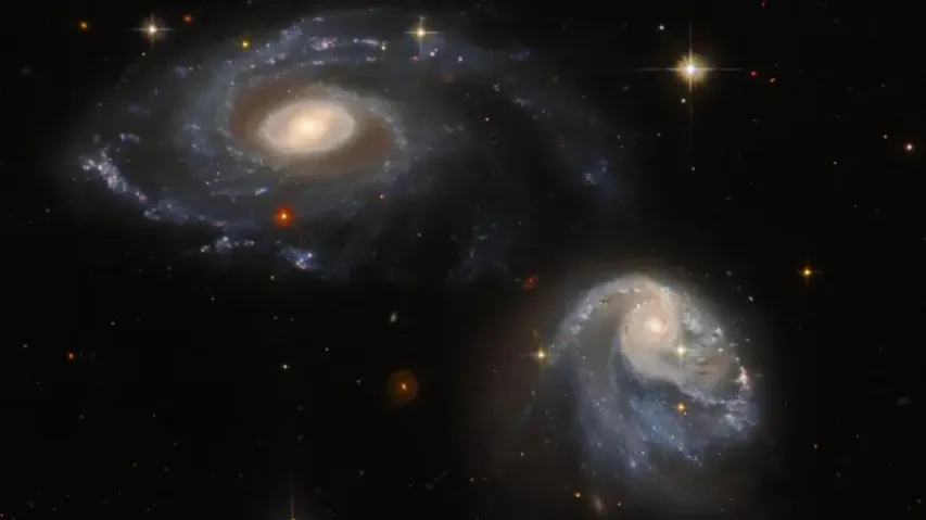 NASA's Hubble captures spectacular pair of interacting galaxies