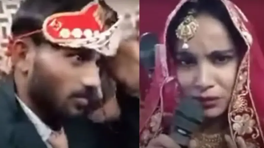 Indian bride sings a song for ex-lover, husband's reaction and other series of events are hilarious 