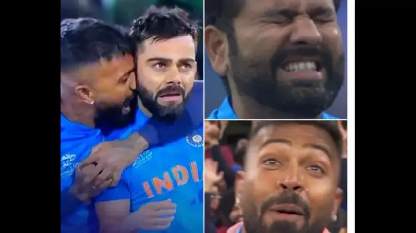 Hardik, Kohli, Rohit emotional after match win