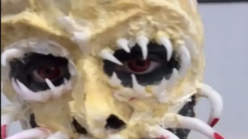 Watch: California woman goes viral for her horrifying monster look 