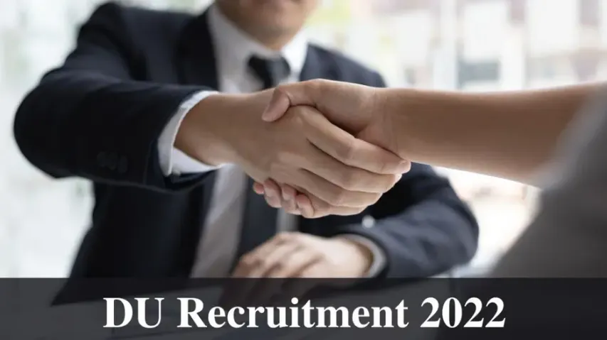 DU Recruitment 2022: Apply online for Asst professor posts, check details