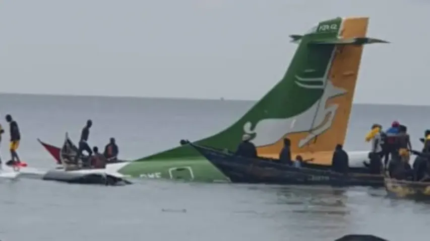 Passenger plane crashes in Tanzania 