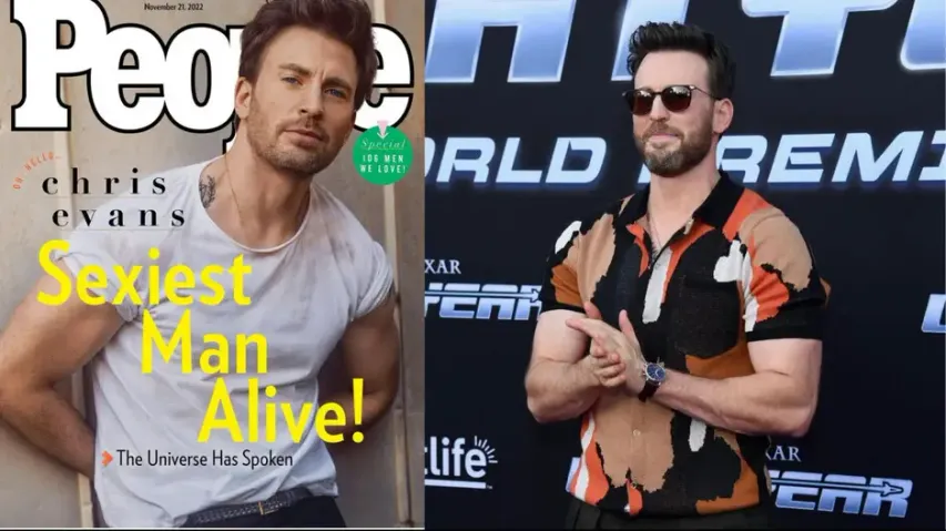 Chris Evans as Sexiest man alive