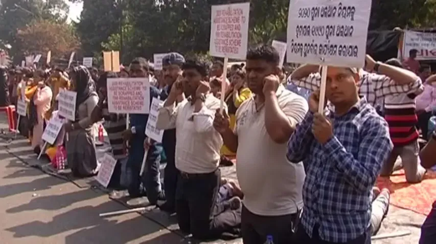 Rehabilitation job aspirants hold unique protest, cry govt apathy  