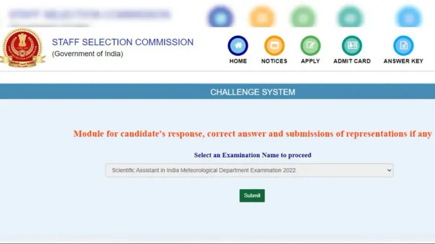 SSC recruitment 2022: Answer key of Scientific Assistant in IMD released, check details