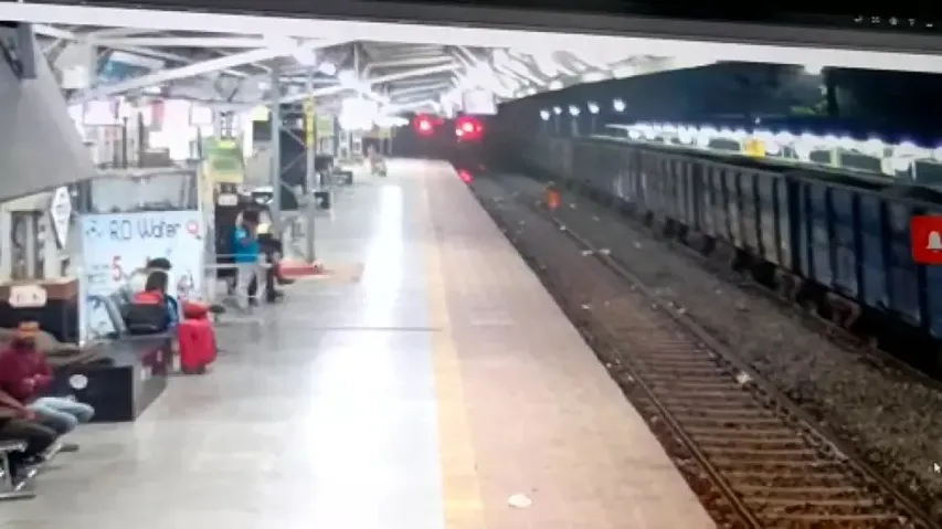 Caught on camera: RPF constable saves man who tried to end life on railway tracks